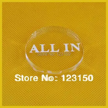 

TA-006 Casino Style Acrylic Clear "ALL IN" for Texas Hold'em Game