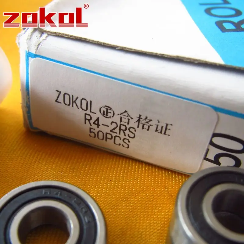 ZOKOL R4 2RS ZZ подшипник миниатюрный шариковый с глубоким желобом и диаметром 6 35*15 875*4