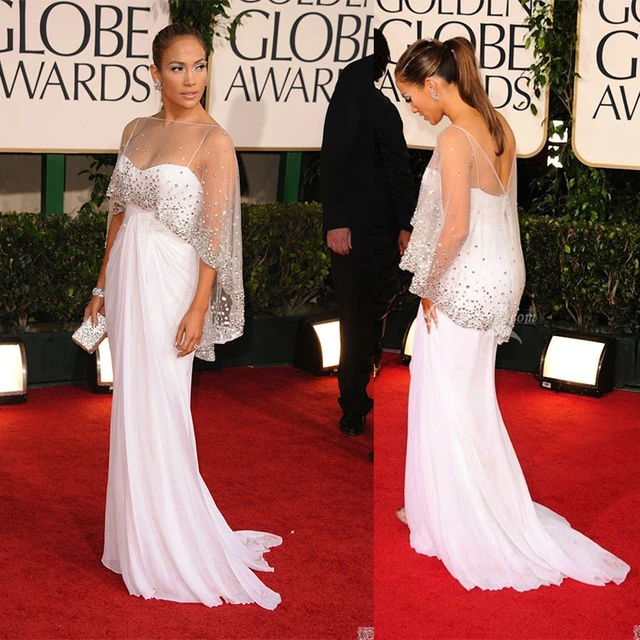 Jennifer Lopez White Dress Pictures