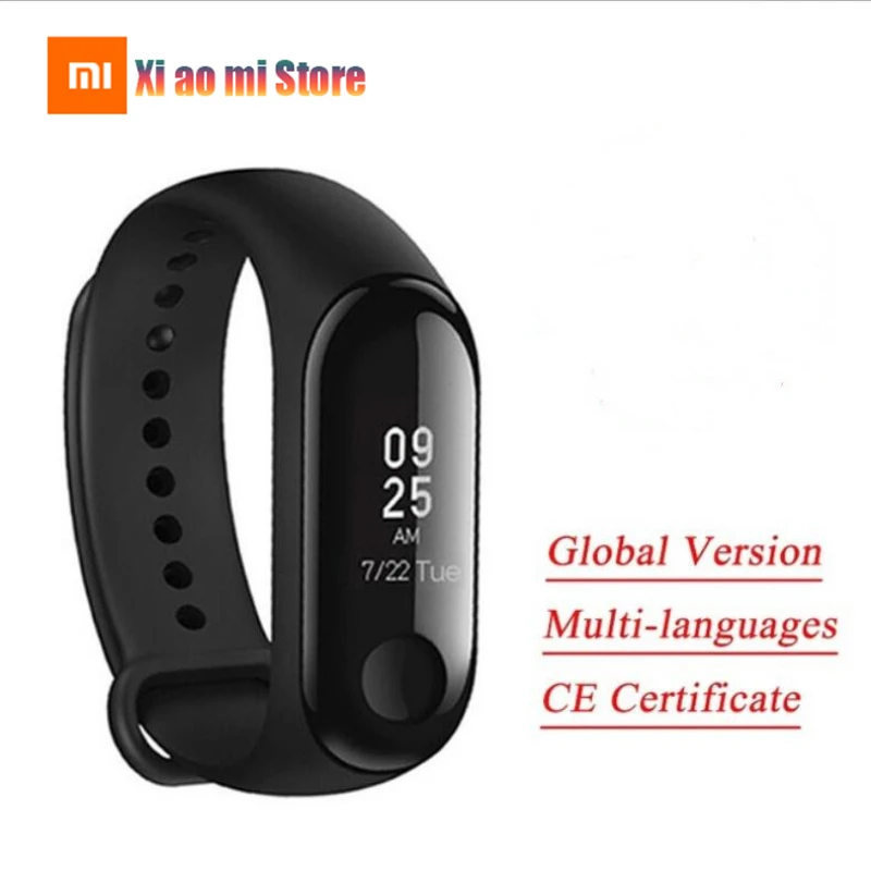 

Global Version Mi Band 3 Heart Rate Monitor Sport Xiami Band 4 0.95" OLED Instant Message Waterproof Fitness Tracker Smart Band
