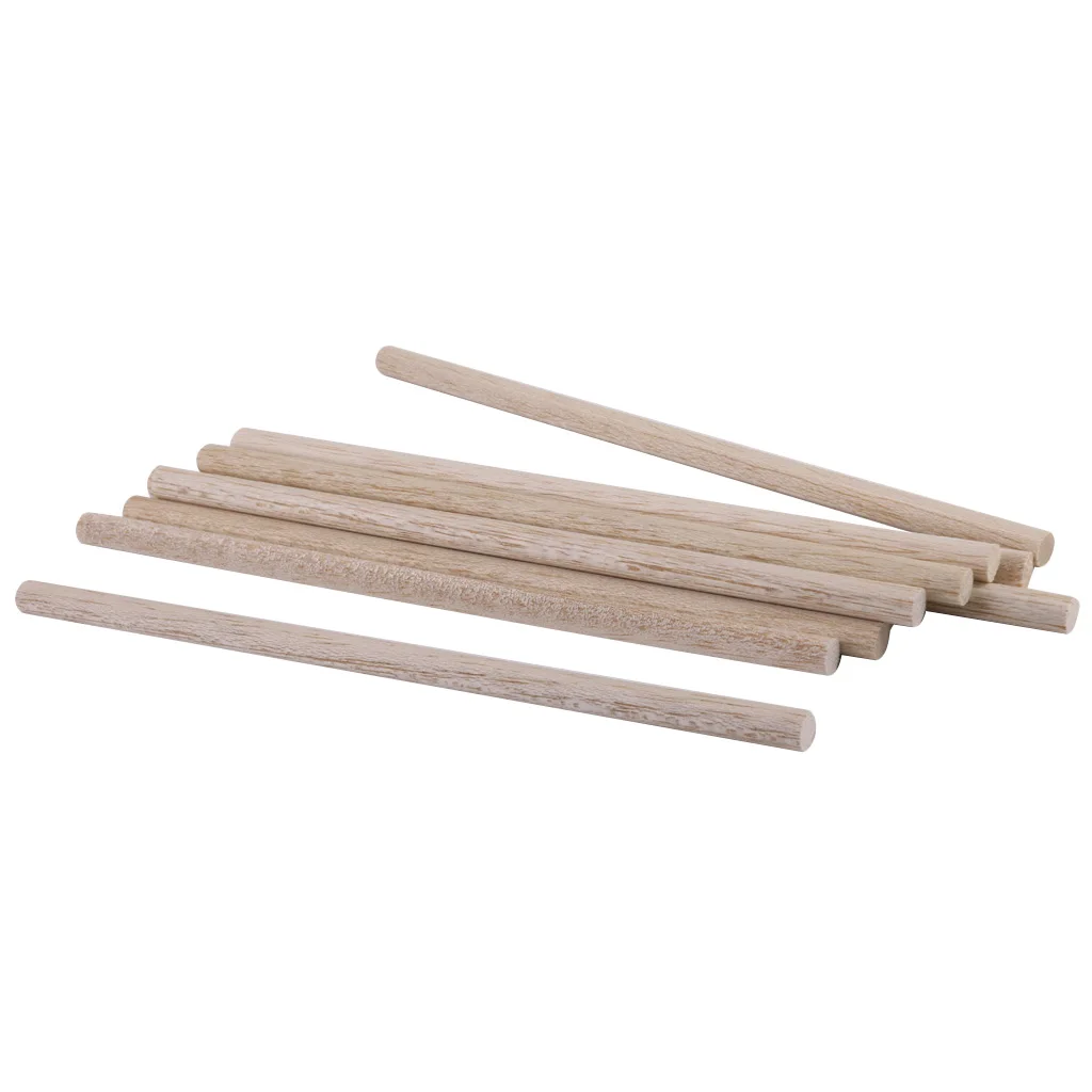20pcs Natural Square Round Wood Sticks Rod Dowel for Model Making DIY Craft Woodcraft Hobbies 