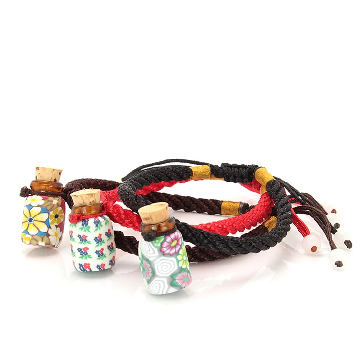 

10pcs Mini Flower Glass Bottles Bracelets For Essential Oils Refillable Perfume Bottle Bracelets Women Bracelet Jewelry