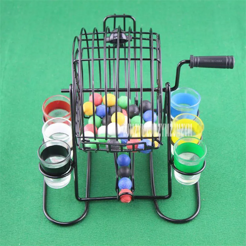 

Manual 48 Ball Lucky Color Picking Machine Mini Lottery Bingo Lucky Board Games Shake Toy Sets Bar Party KTV Ball Entertainment