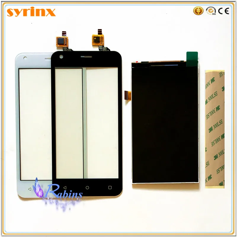 

SYRINX 3m sticker phone touchscreen For Fly FS454 nimbus 8 FS 454 touch screen LCD Display digitizer front glass panel sensor