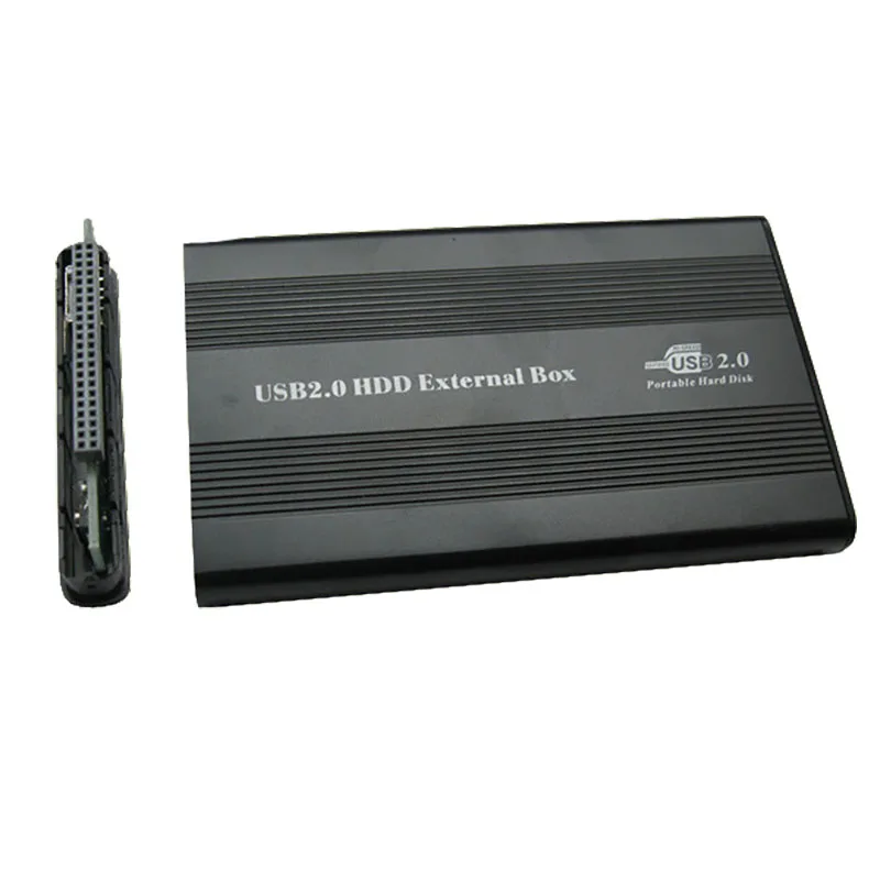 USB2.0 Hard Drive Disk Enclosure hard drive enclosure HDD External Box Case Caddy 2.5" IDE HDD With LED Light For Desktop Computer PC