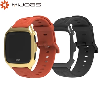 

Mijobs TPU Silicone Wrist Band Strap for Fitbit Versa Strap Smart Watch Accessories for Fitbit Versa Band Sport Bracelet Correa