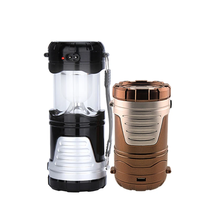

Portable Rechargeable Led Camping Lantern Flashlight Ultra Bright Collapsible Solar Camping Light for Outdoor Hiking Tent Lamp