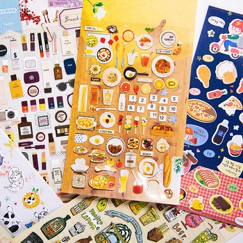 

Kawaii Hand Made Decorative Halloween Stickers Bullet Journal Cute Cat Diary Scrapbooking Sticker Paper Japanese Stationery