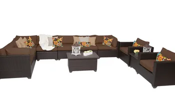 

Living Room 11 Piece Outdoor Wicker Patio Furniture Set