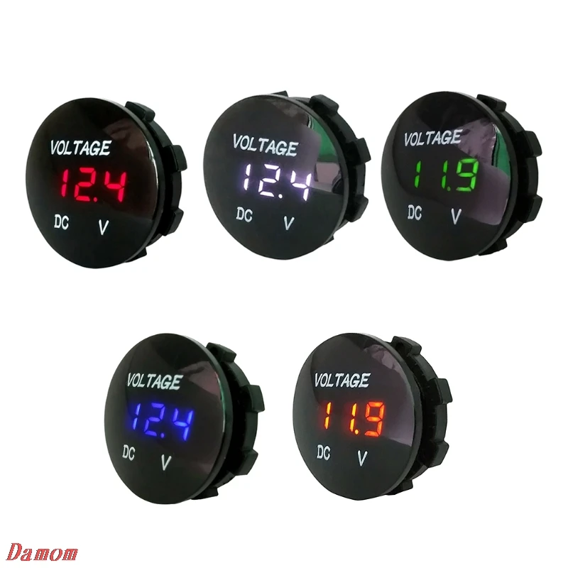 

Car Motorcycle DC5V-48V LED Panel Digital Voltage Meter Display Voltmeter Type2