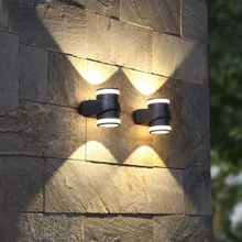 Thrisdar высокое качество вверх вниз водонепроницаемый светодиодный настенный светильник цилиндр сад балкон забор вилла терраса передняя дверь настенный светильник