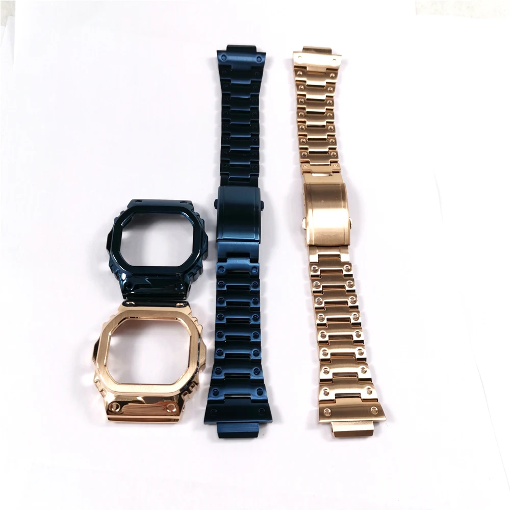 Stainless Steel Watch Bands and Bezel Watchbands Bracelet Fit For Watch DW5600 GW-M5610 GW5000 Series With Tools Wholesale Stainless Steel Watch Bands and Bezel Watchbands Bracelet Fit For Watch DW5600 GW-M5610 GW5000 Series With Tools Wholesale
