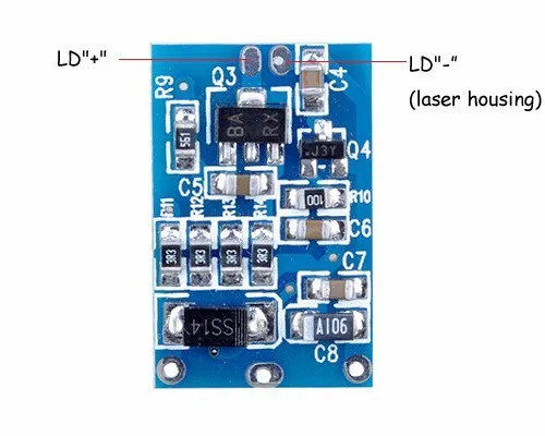 DIY 650nm r/808nm/980nm лазерный диодный драйвер 80-500mA w/ttl/постоянный ток