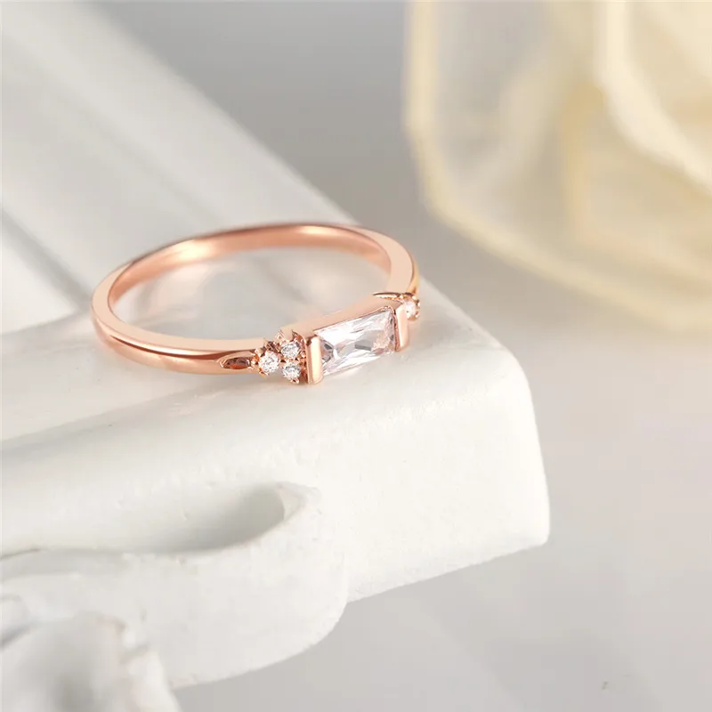 ROXI AAA циркон обручальные кольца для женщин розовое золото цвет женские обручальные кольца Anel Австрийские кристаллы ювелирные изделия Anillos Dropship6