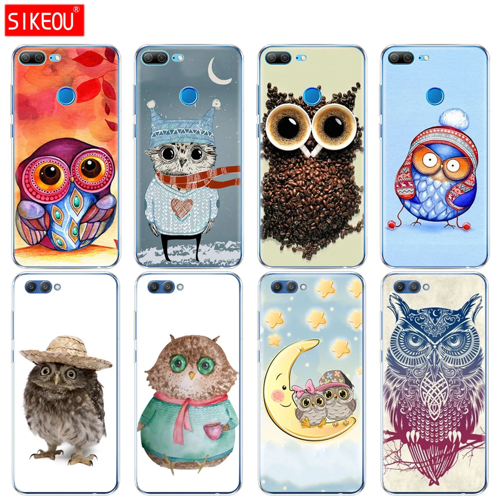 

Silicone Cover phone Case for Huawei Honor 10 V10 3c 4C 5c 5x 4A 6A 6C pro 6X 7X 6 7 8 9 LITE colorful owls