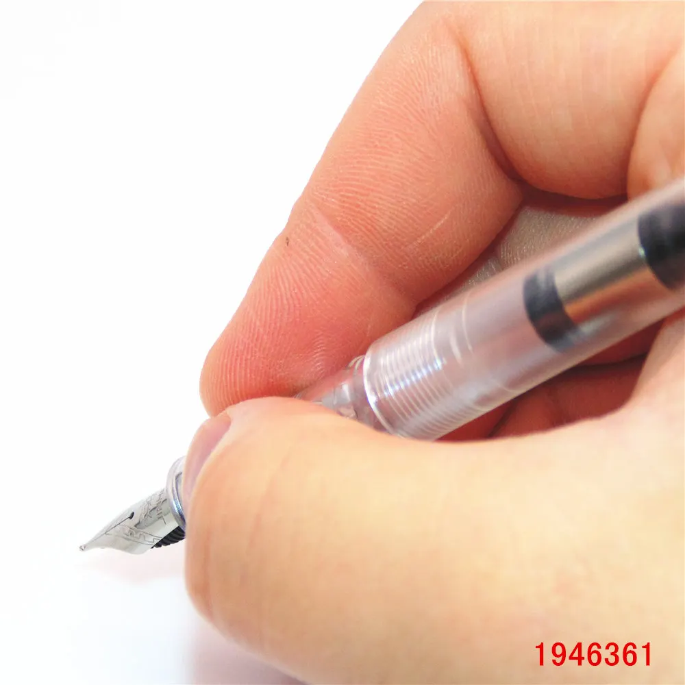 JINHAO 991 прозрачный белый цвет тонкий перьевая ручка новые студенческие Детские тренировочные ручки