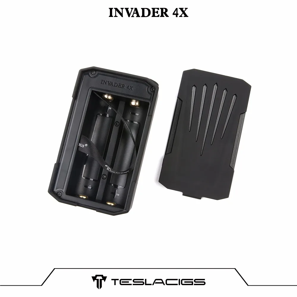 Оригинальный Tesla Invader 4X280 Вт Teslacigs 4X vv Box mod Vape Поддержка RDA танк электронная