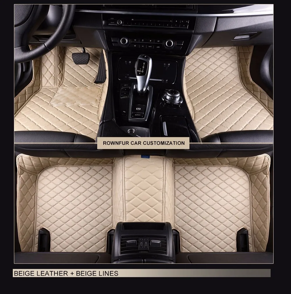 Rownfur заказ автомобиля Коврики для Ford Mondeo IV Водонепроницаемый из искусственной кожи Коврики автомобиль-Стайлинг интерьер автомобиля Ковры Коврики
