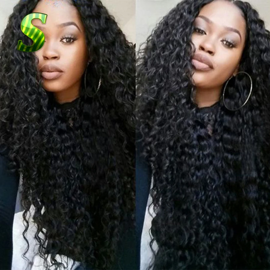 

Full Lace Brazilian Virgin Wigs Kinky Curly Glueless Full Lace Human Hair Wigs With Baby Hair Unprocessed Lace Front Wig Instock