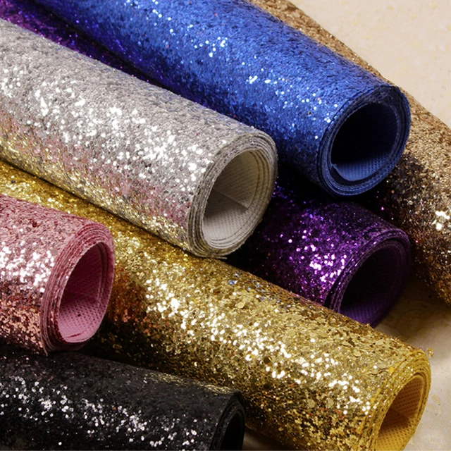 Fabric Textile Wall Coverings Light Silver Glitter Wallpaper Roll