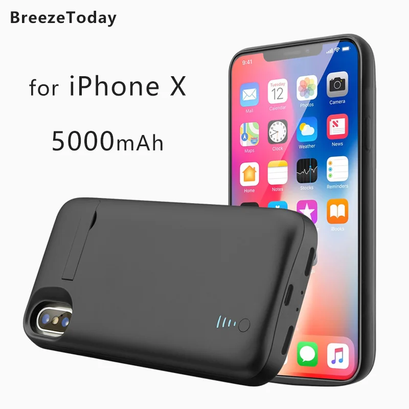 

Power Case Battery Case For iPhone X 5000mAh Battery Charging Case Charger Case batterie externe Power Bank чехол аккумулятор