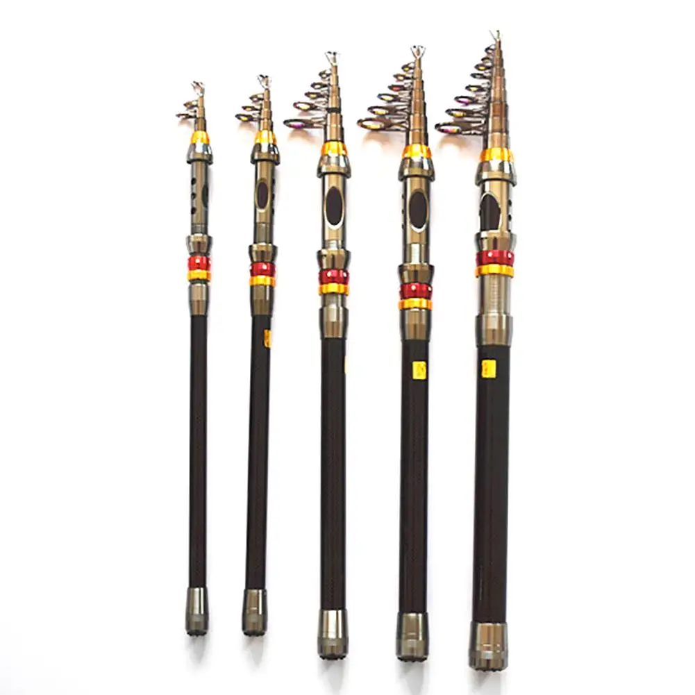 

1.8/2.1/2.4/2.7/3.0/3.3/3.6m Carbon Fiber Telescopic Sea Fishing Rod Pole Tackle