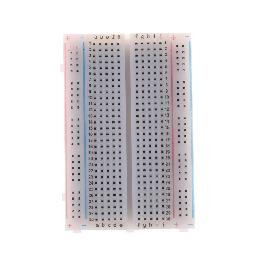 

Quality mini Bread Board / Breadboard Mini Solderless Prototype 8.5CM x 5.5CM 400 Holes PCB DIY For Bus Test Circuit Board