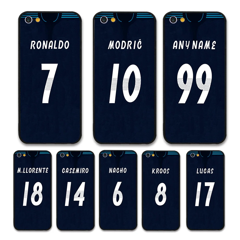 

European Football RONALDO MODRIC KROOS Jersey style Real Madrid Custom Names and Numbers case for iPhone 6 plus Phones cases