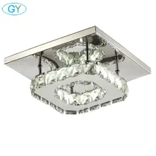 AC100-240V 12 Вт светодиодный потолочный люстры квадратный балкон прохода крыльцо Прихожая лестница хрустальная люстра люстры кухонный светодиодный s lumiere