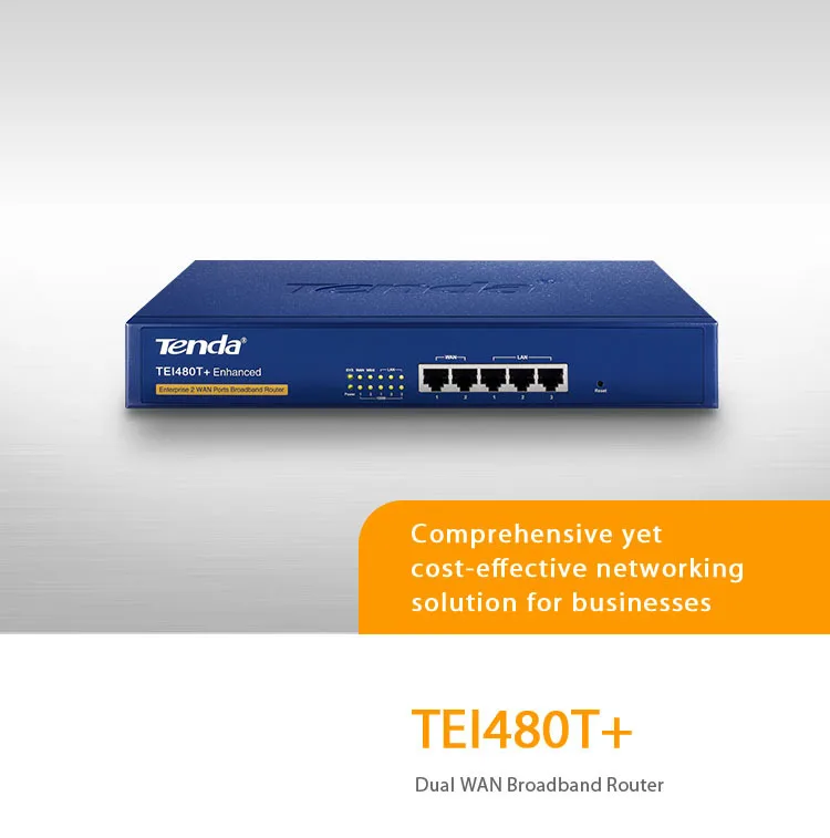 Tenda TEI480T+Load Balance Broadband Router, English OS, 400MHz CPU