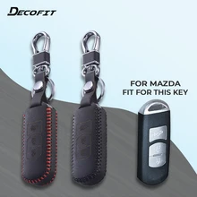 Топ Кожаный чехол для ключей для Mazda 2 3 5 6 CX-3 CX-4 CX-5 CX-7 CX-9 RX8 Atenza Axela MX5 Smart 2 3 кнопки ключ чехол в виде ракушки брелок