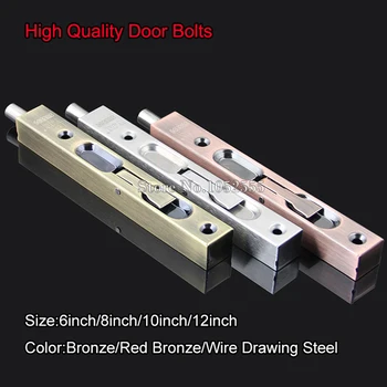 

High Quliaty 6"/8"/10"/12" SUS304 Stainless Steel Door Bolt Security Door Guard Lever Action Flush Latch Slide Bolt Lock K112