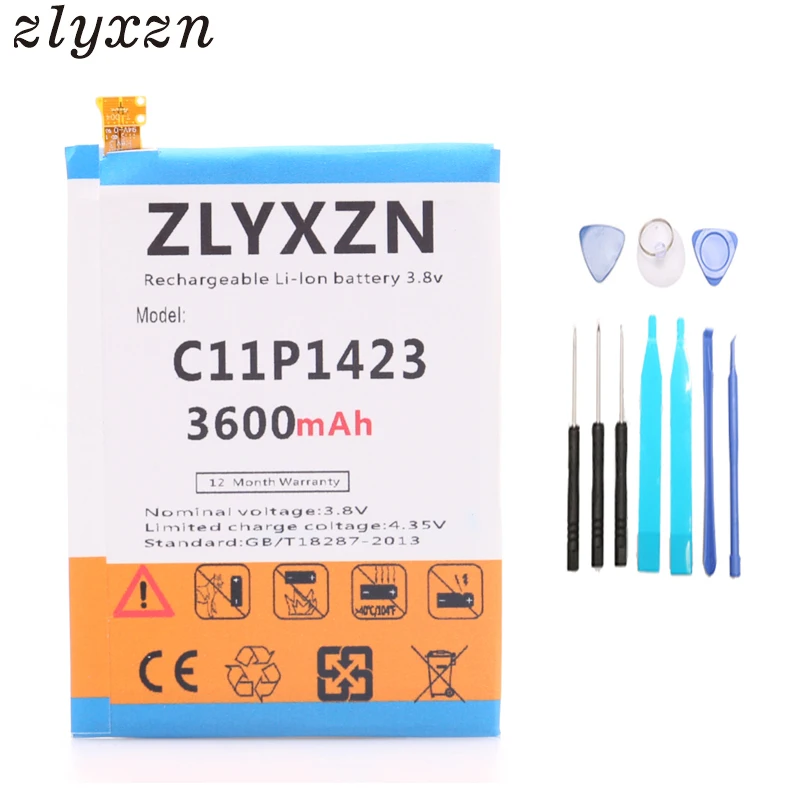 Новый 3600mAh C11P1423 Аккумулятор для Asus Zenfone 2 ZE500CL Z00D батареи мобильного телефона +