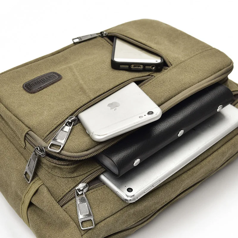 Tanie Duża pojemność moda na co dzień torba męska torba na ramię płótnie torby na ramię crossbody pojedynczy pasek jednolity, na zamek kobiet Flep torba