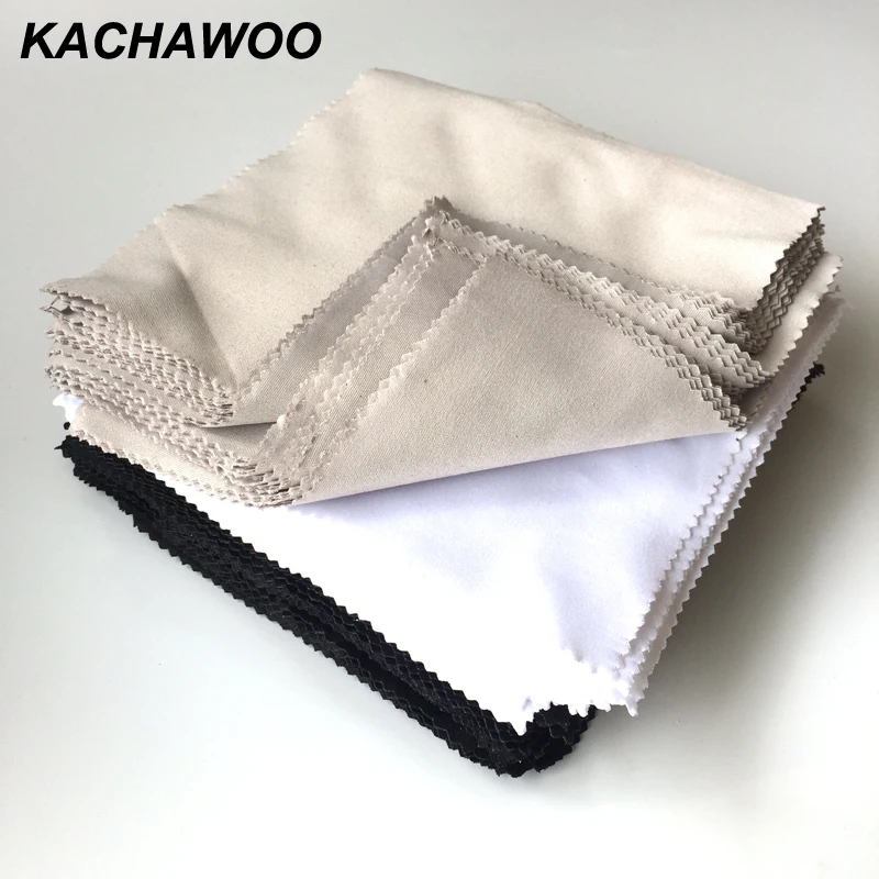 Kachawoo 100 шт. игла 1 салфетка для очков из микрофибры тканевая чистки белый серый