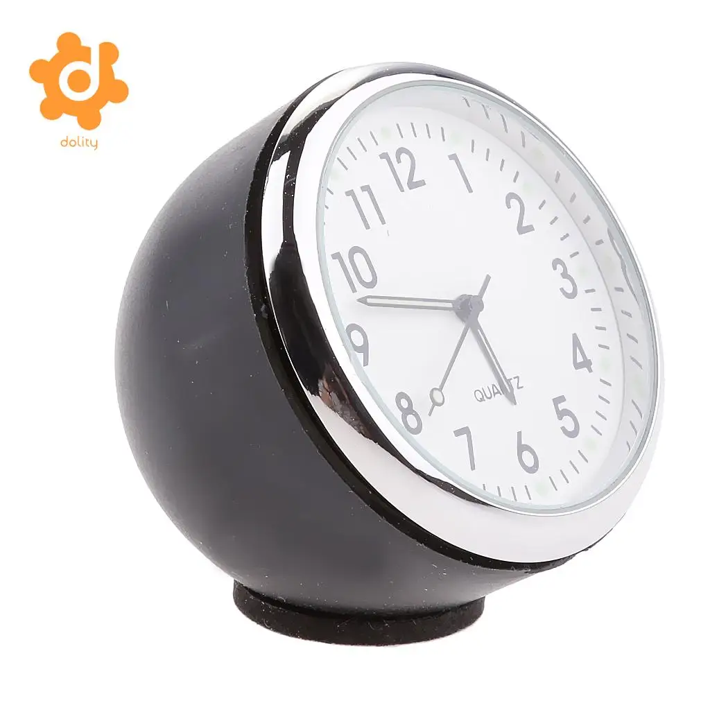 Car Dashboard Analog Time Clock Quartz Watch Pointer Fluorescent White