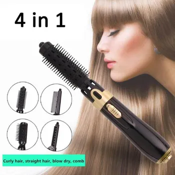 

220V Multi-functional 4 In 1 Negative Ion Comb Blow Comb Hair Styling Tool