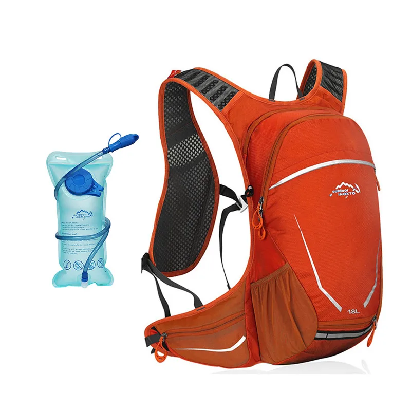 18л велосипедные сумки с 1Л сумка для воды Гидратация мочевого пузыря сумка для верховой езды воды заино MTB велосипед рюкзак для альпинизма Пешие прогулки Бег сумка - Цвет: orange