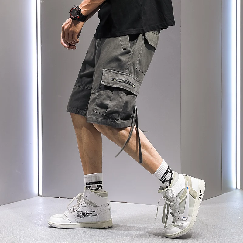 Летние винтажные мужские хлопковые короткие мульти карманные военные короткие мужские камуфляжные брюки карго Горячие стильные мужские тактические короткие брюки