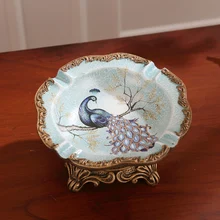 Американский декоративной смолы пепельница Европейский стиль древнего гостиная Таблица домашнего интерьера ювелирные украшения