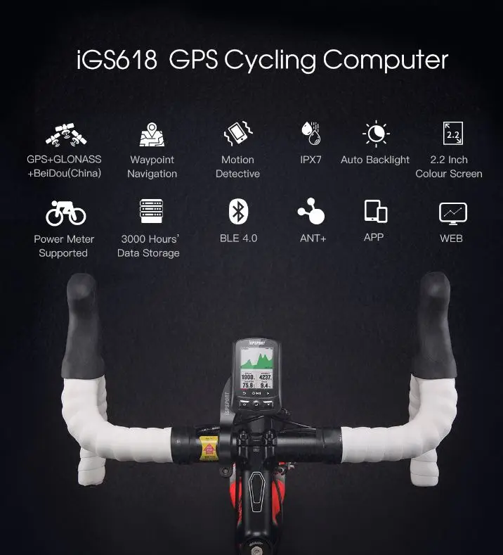 Igpsport 15 Group IGS618 ANT + Bluetooth велосипедный компьютер Gps Bicicleta беспроводной Bisiklet AR