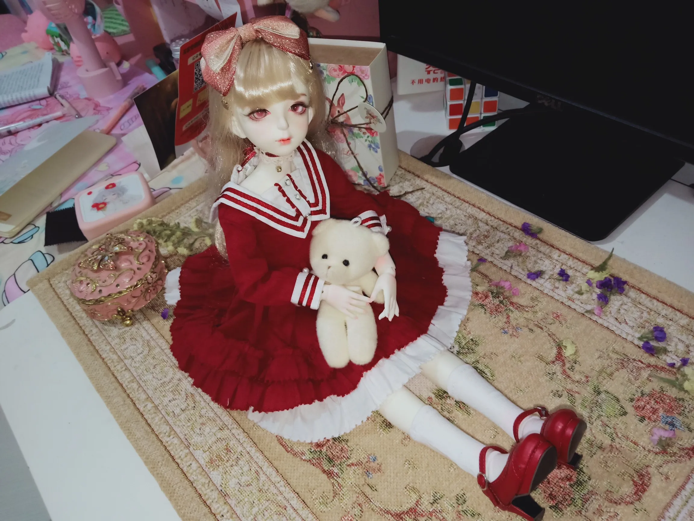 D01-P535 детская игрушка ручной работы 1/3 1/4 кукла 1/6 Одежда BJD/SD кукла реквизит-аксессуары старинный ковер 1 шт