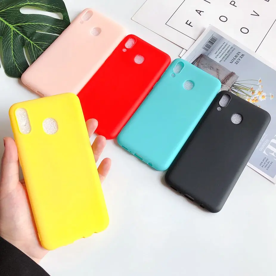 

A30 M20 case for etui Samsung A30 A40 M10 M20 Case Candy Soft Silicone Cover on for Fundas Samsung Galaxy A50 A70 M30 Phone Case