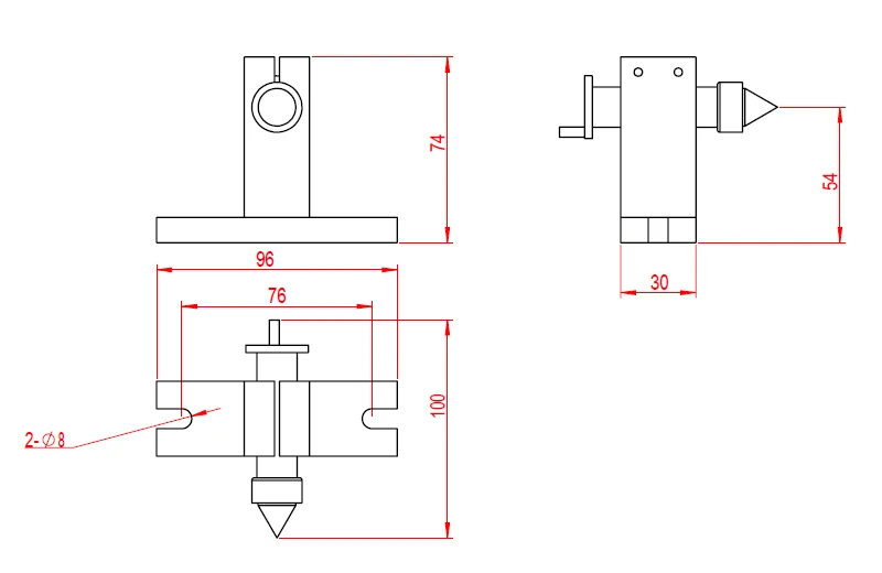 cnc 4th axis 65mm activity tailstock For woodworking lathe chucks 3 jaws