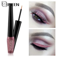 Водостойкая Подводка для глаз с металлическими блестками подводка для глаз Высокая перламутровая долговечная Косметика серебряного розового золотого цвета Блестящий карандаш для подводки глаз