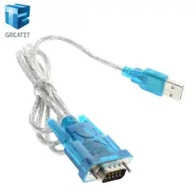 GREATZT USB to RS232 Serial Port 9 Pin DB9 Cable Serial COM Port Adapter Convertor Z17 Drop Ship