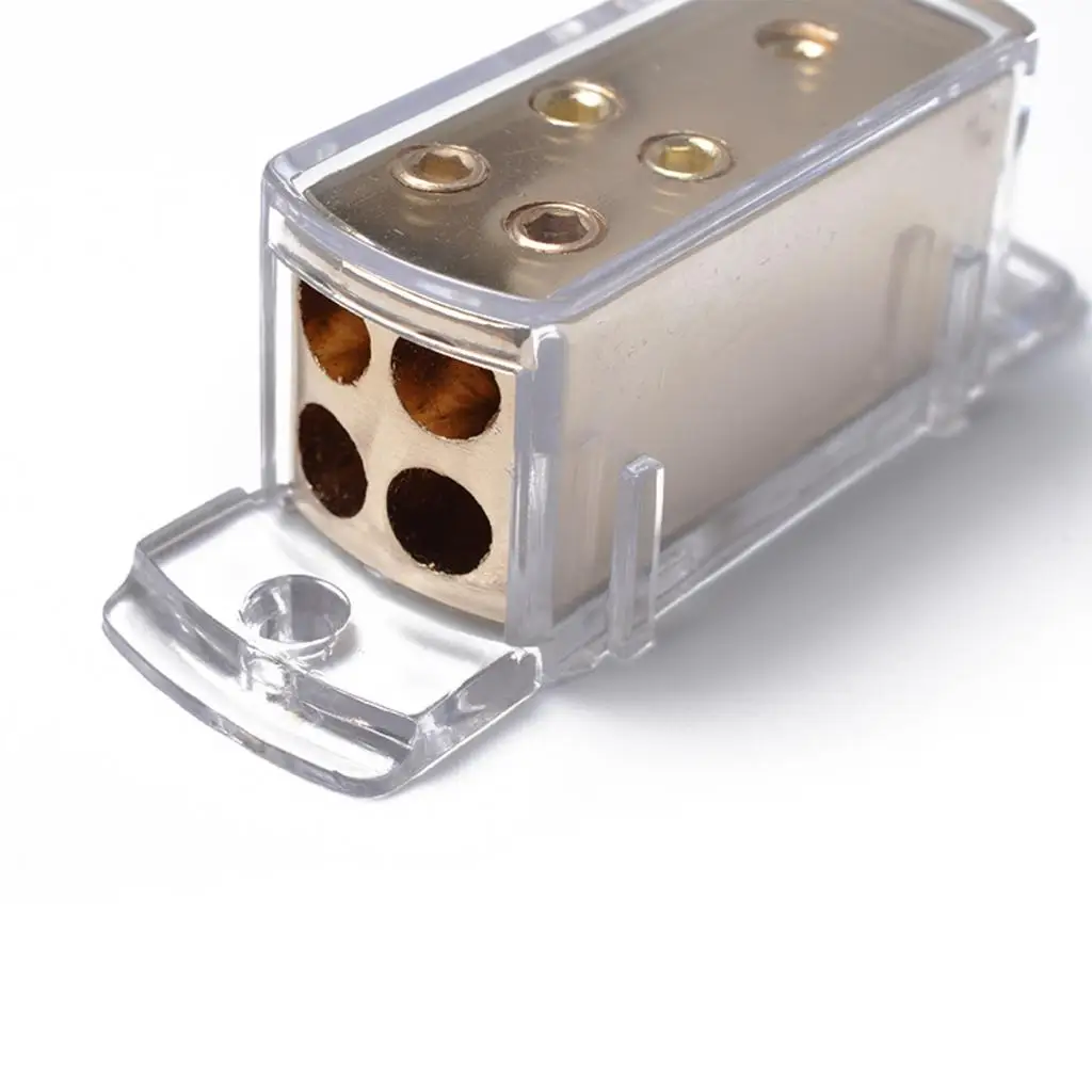4-Way Power Ground Distribution Block 4GA (X1) Input 8GA (X4) Output for Car