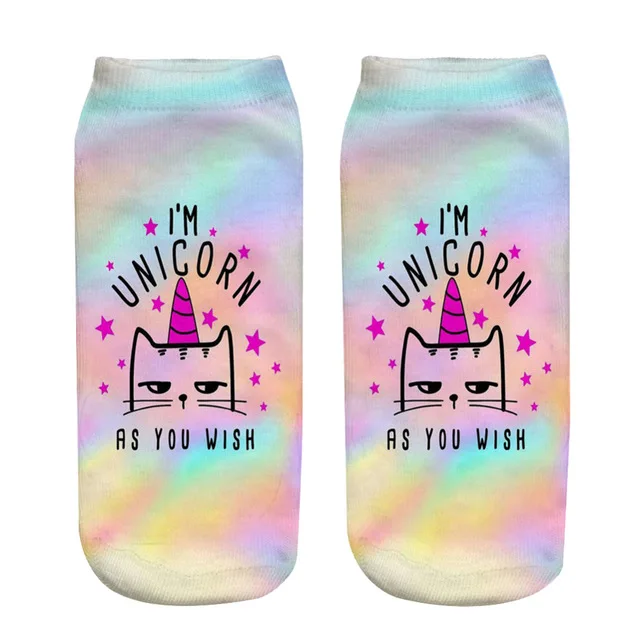 

RUNNING CHICK im unicorn as you wish 3d print funny socks wholesale