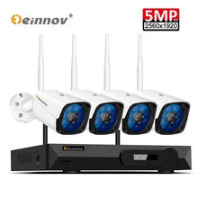 Einnov 5MP H.265 Full HD домашнего Беспроводной CCTV Камера Системы комплект видеонаблюдения Системы 5.0MP NVR WI FI безопасности Камера Системы