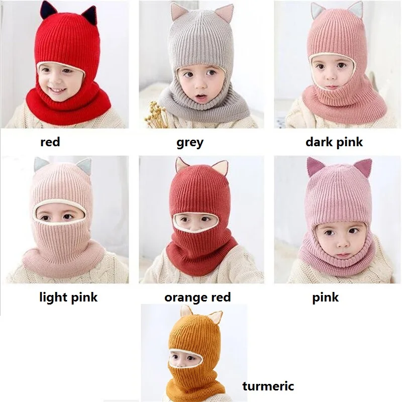 kids hat with scarf (1)